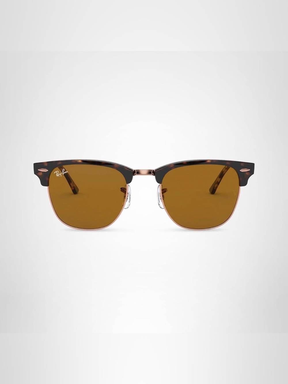LIKE NEW Ray-Ban Clubmaster Tortoise Frame with Brown Lenses